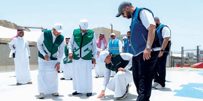 م. الجاسر يقف ميدانياً على مرافق وخدمات النقل بالمشاعر المقدسة 