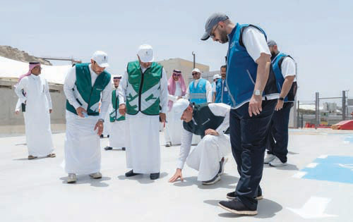 م. الجاسر يقف ميدانياً على مرافق وخدمات النقل بالمشاعر المقدسة 