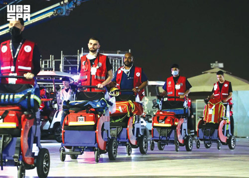 «الهلال الأحمر» بالمدينة المنورة يقدم خدماته الإسعافية لضيوف الرحمن 