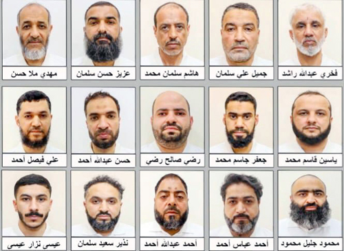 القبض على 15 شخصاً يمثلون المنفذين الميدانيين في قضية عملاء إيران في البحرين 