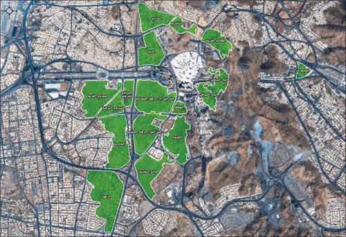 خريطة التطوير العمراني الجديدة في مكة المكرمة