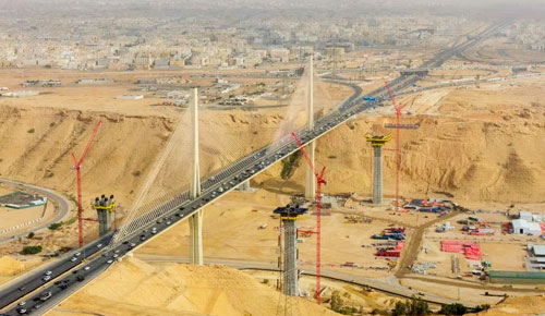 الهيئة الملكية لمدينة الرياض: إنجاز 28 % من الجسرين الموازيي