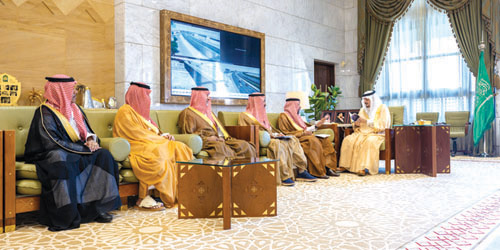 سموه خلال الاستقبال