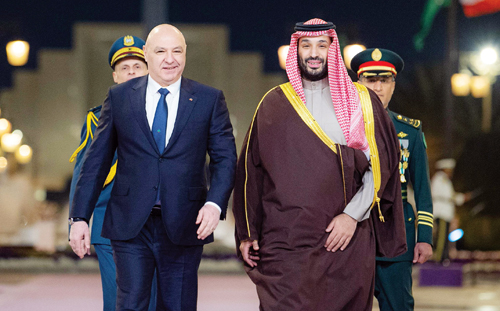 ولي العهد في لقاء سابق مع الرئيس اللبناني جوزيف عون