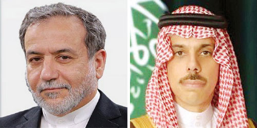 وزير الخارجية يعرب لنظيره الإيراني عن تطلع المملكة إلى تحقيق سلام يعزز أمن المنطقة والعالم 