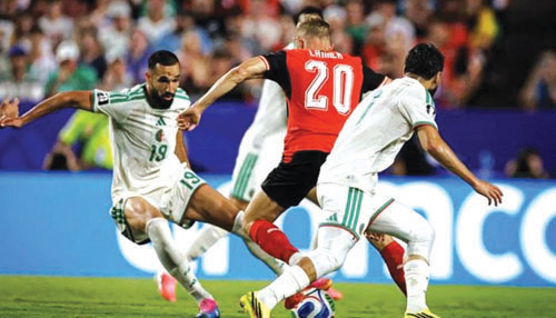  الجزائر تعادلت مع النمسا 3-3