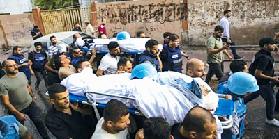 استشهاد 4 فلسطينيين في قصف الاحتلال الإسرائيلي على قطاع غزة 