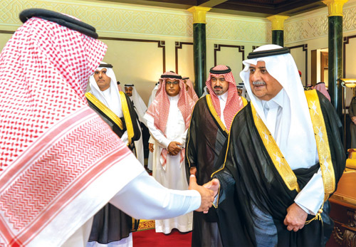  سموه خلال الاستقبال
