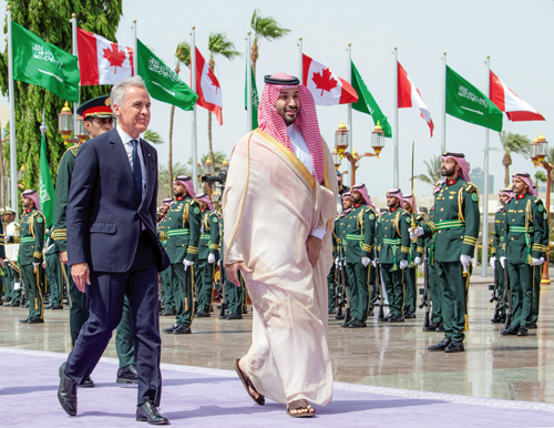بيان مشترك في ختام زيارة دولة رئيس الوزراء الكندي للمملكة 