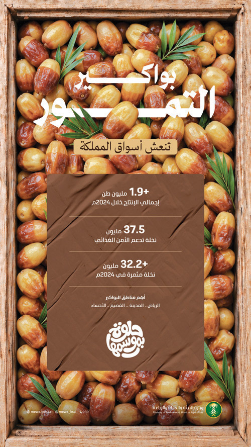 أسواق المملكة تستقبل بواكير التمور 