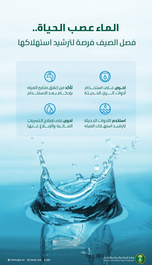 تعزيز الاستخدام الأمثل للموارد المائية.. صيفاً