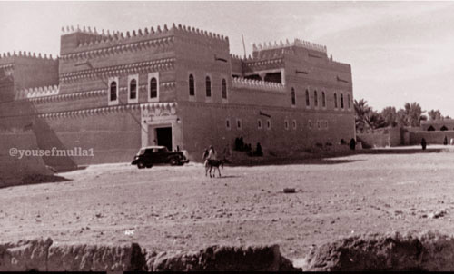 صورة نادرة لجانب من قصر الشمسية بالرياض عام 1942م.