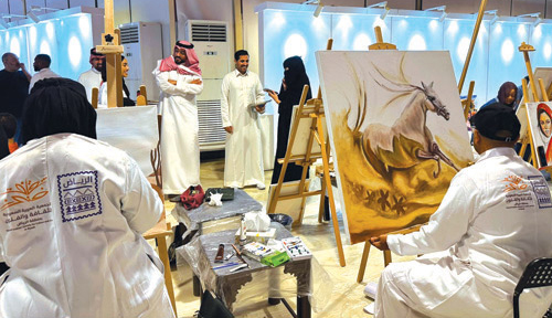 لقطات من المرسم الحر