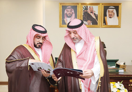 سموه خلال الاستقبال