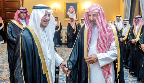 سموه خلال الاستقبال