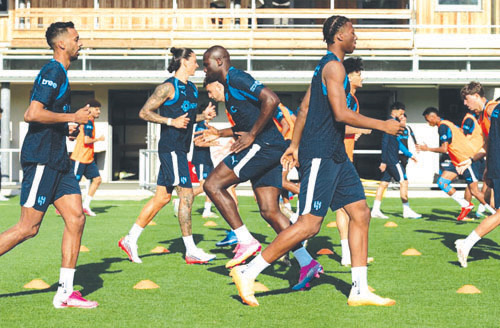 من تدريبات الهلال في معسكر النمسا