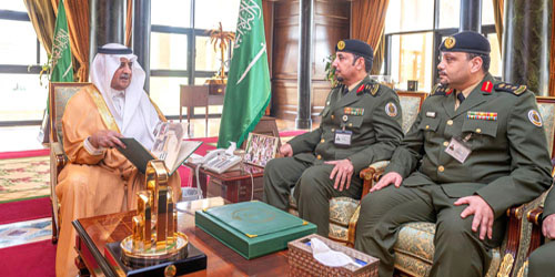سموه خلال الاستقبال
