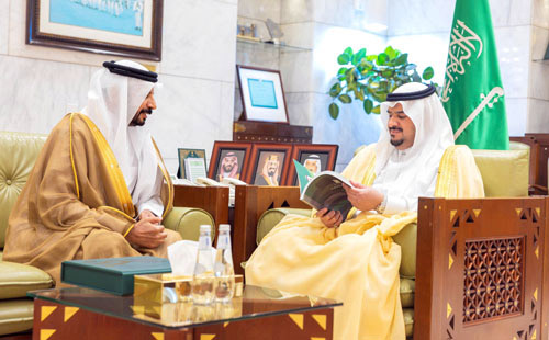 سموه خلال الاستقبالات أمس