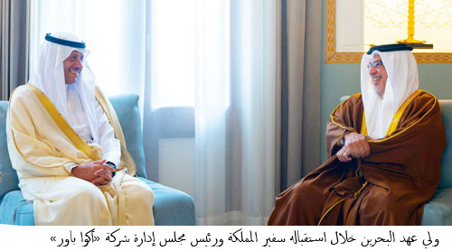 خلال استقباله السفير السديري ورئيس مجلس إدارة شركة «أكوا باور» 