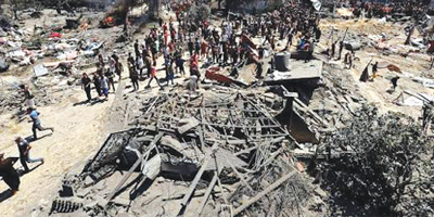 إصابات في صفوف الفلسطينيين جراء تواصل عدوان الاحتلال في قطاع غزة 