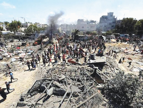 إصابات في صفوف الفلسطينيين جراء تواصل عدوان الاحتلال في قطاع غزة 