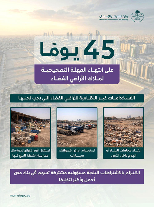 تجنباً للمخالفات ولتحسين المشهد البصري 
