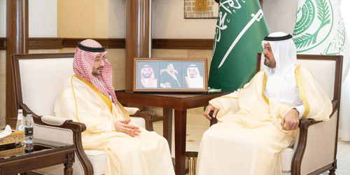 نائب أمير مكة المكرمة مستقبلاً الرئيس التنفيذي لهيئة تطوير المنطقة