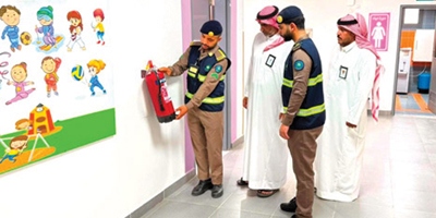 الدفاع المدني يكثف جولاته الميدانية الوقائية في المنشآت التعليمية 