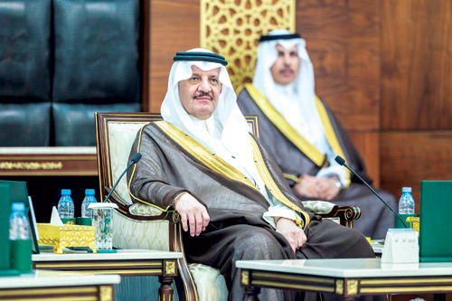  سموه خلال اللقاء