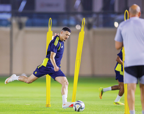 لقطة من تدرب النصر