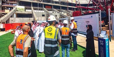 القصبي يزور ملعب وسط جدة ويطّلع على الأعمال الإنشائية 