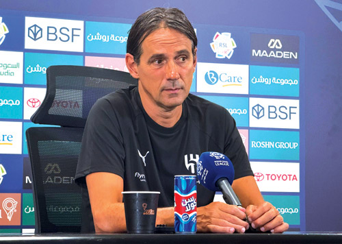 إنزاغي أبدى رضاه عن أداء الهلال ووعد بمعالجة القصور
