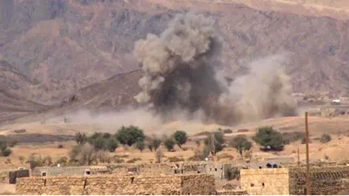 طيران الجيش اليمني يستهدف تحصينات الحوثي في مأرب 