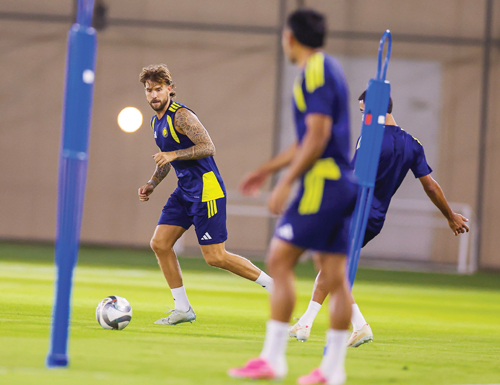 من تدريب النصر