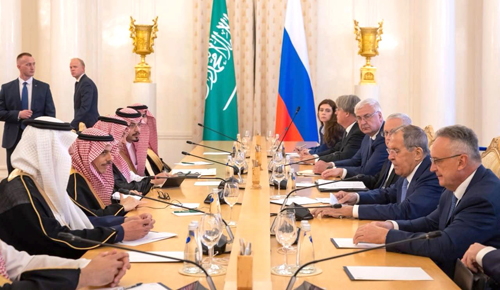 جانب من جلسة المباحثات السعودية - الروسية