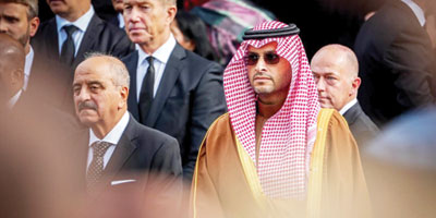 الأمير تركي بن محمد يشارك في مراسم تشييع الملك هارالد الخامس ملك النرويج 