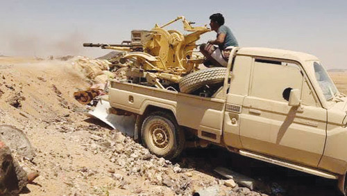 القوات اليمنية تستهدف منصات صواريخ ورادارات للحوثيين في مأرب 