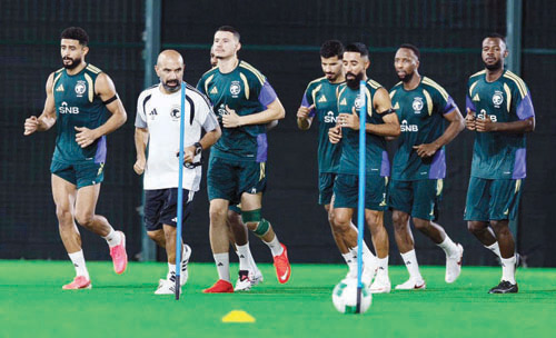 من تدريبات الأخضر