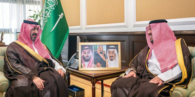 نائب أمير تبوك يستقبل مدير فرع وزارة الرياضة 
