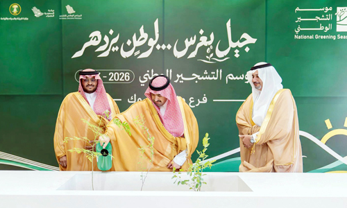 نائب أمير تبوك يدشن فعاليات موسم التشجير الوطني 2026 بالمنطقة 