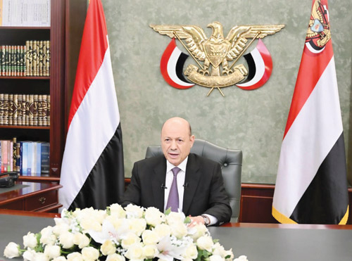 العليمي: ماضون مع المملكة لإنهاء التهديد الحوثي الإرهابي 