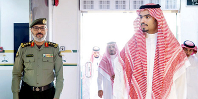 الأمير راكان بن سلمان يتفقد المقار الأمنية بمحافظة الدرعية 