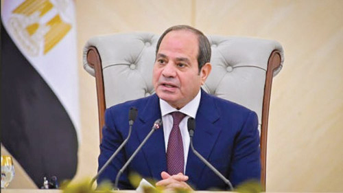 الرئيس المصري: مصر لن تقبل المساس بأمن المملكة وحدودها 