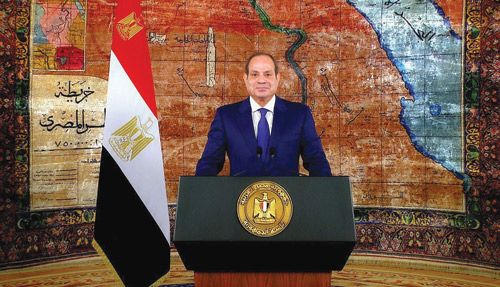 الرئيس المصري: لن نسمح بالمساس بالمملكة ودول الخليج 