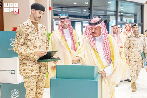 نائب وزير الحرس الوطني يفتتح المعرض المتنقل للتوعية بالأمن السيبراني 