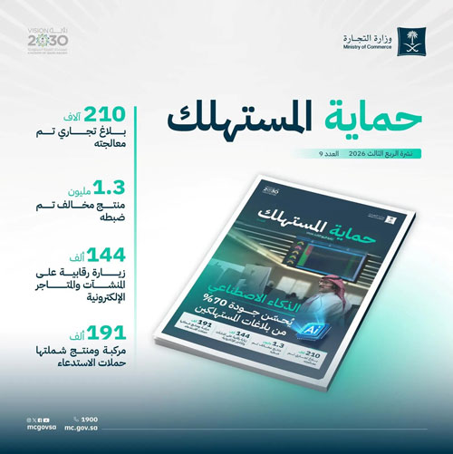 «التجارة» تصدر نشرة حماية المستهلك للربع الثالث 