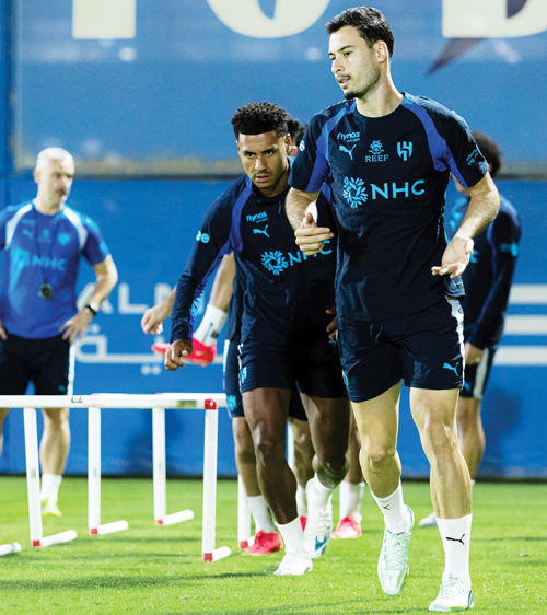 من المران الهلالي أمس