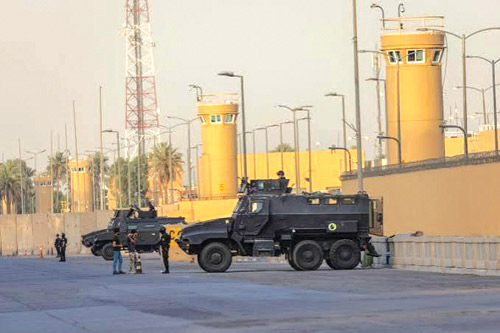 السفارة الأمريكية: إحباط هجوم بمسيّرتين على المنطقة الخضراء في بغداد 