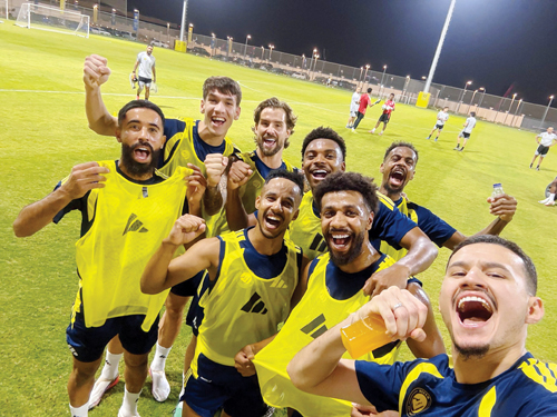 لقطة من تدريب النصر